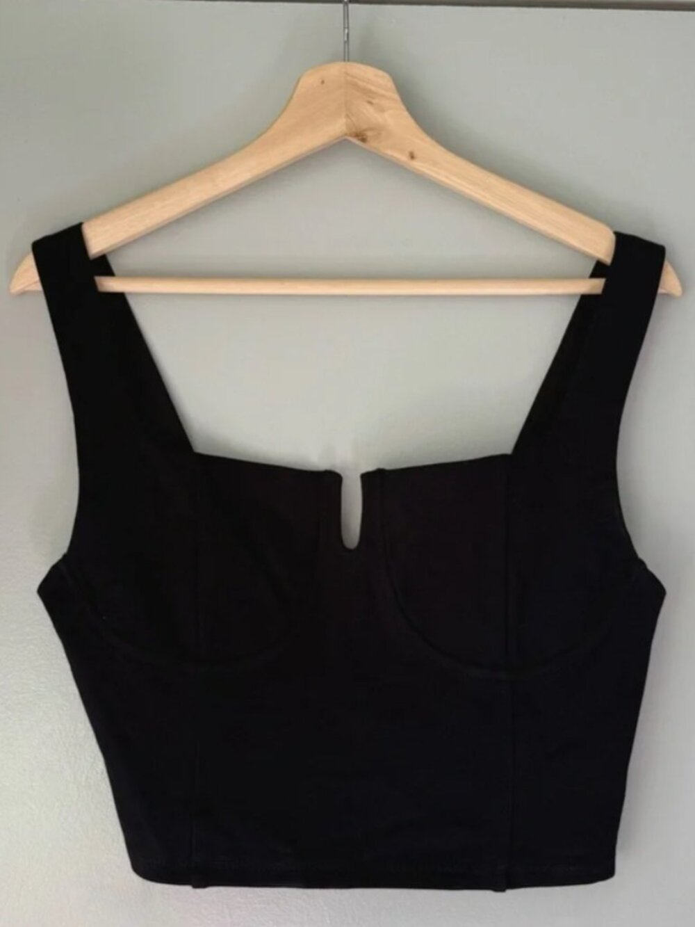 Black Bodice Crop Top